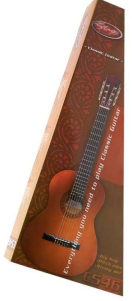 Stagg C546 PACK 4/4 Klassik- Gitarre mit Lindendecke u. Zubehör