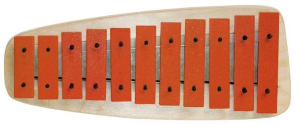 Basix Glockenspiel GH11R 11 rote Klangplatten