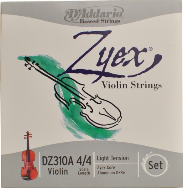 D`Addario Zyex Saitensatz 4/4 Geige/Violine E-Saite Stahl verzinkt dünn