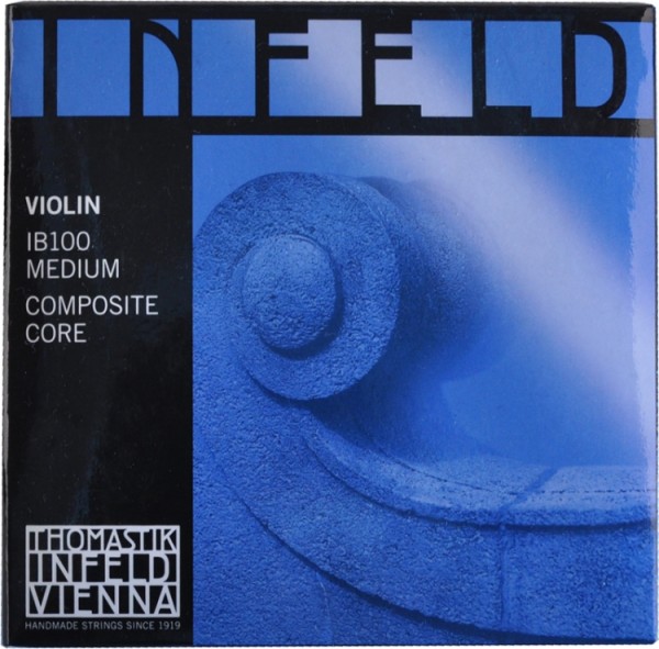 Thomastik IB100 Infeld Blue Saitensatz 4/4 Geige/Violine E-Saite Chromstahl verzinnt mittel