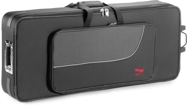 Stagg KTC-107 Leichter Keyboardkoffer 10mm mit Rollen und Griff (104 x 41 x 12 cm)