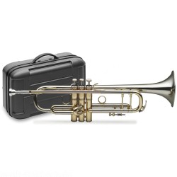 Stagg 77-T HG NI B-Trompete Pro, im ABS-Koffer
