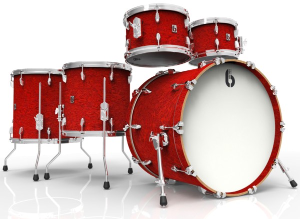 Legend Fusion Rock 22 5-teiliges Drum-Set, kalt-gepresste 6 mm Birkenkessel