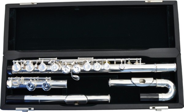 Pearl Querflöte 505RUS Ringklappen mit 2 Kopfstücken