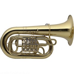 Stagg 77-TU RC C-Tuba mit 4 Drehventilen im ABS-Koffer