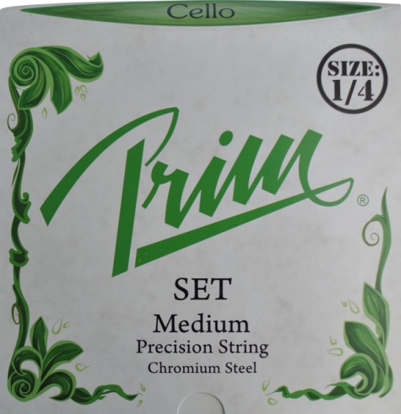 Prim Steel Strings Saitensatz mit Kugel medium für 1/4 Cello