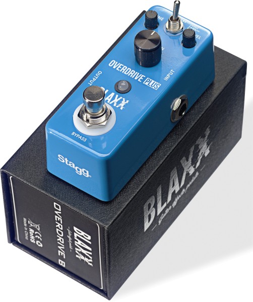 BLAXX 2-Modi Overdrive-Pedal für E-Gitarre