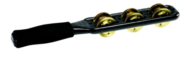 MEINL Jingle Stick schwarz mit Messingschellen