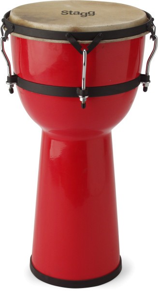 Stagg DPY-10-RD 10 Zoll Fiberglas Djembe