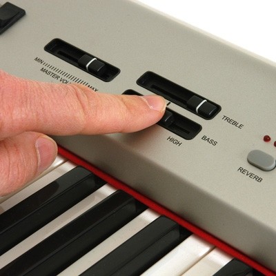 HEMINGWAY Digital Piano DP201 Mahagony, PVC-Finish 88 gewichtete Tasten inkl. Ständer & Sustain-Peda