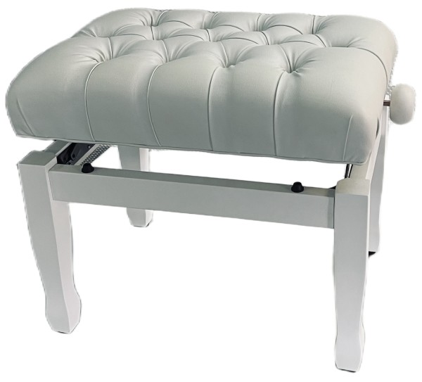 Versandretoure Steinbach Konzertpianobank Weiss matt weisser Kunstlederbezug