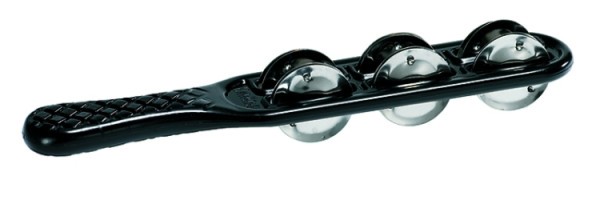 MEINL Jingle Stick schwarz mit Nickel-Silberschellen