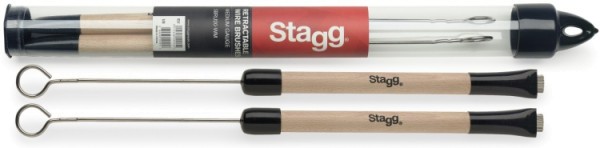 Stagg BR263 Jazzbesen - Teleskopmodell mit Holzgriff