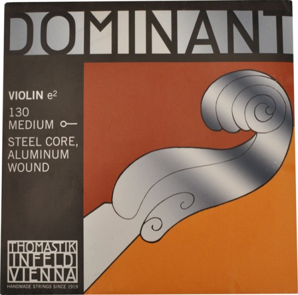 Thomastik 130 Dominant E-Einzelsaite 4/4 Geige/Violine Alu umsponnen mittel