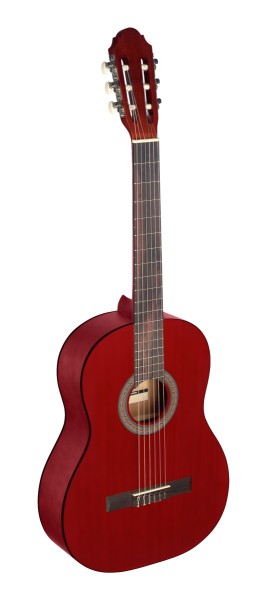 Stagg C440 M RED 4/4 Konzertgitarre rot matt klassische Gitarre mit Lindendecke