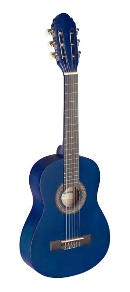 Stagg 405 M BLUE 1/4 Kindergitarre Konzertgitarre blau matt klassische Gitarre mit Lindendecke