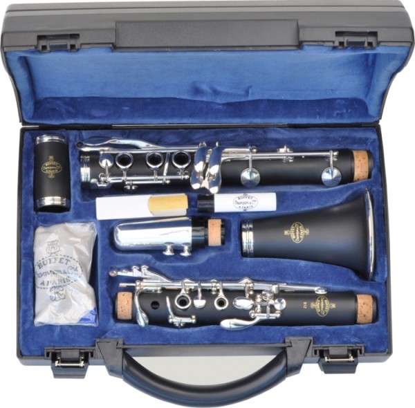 Buffet Crampon Klarinette B12 Bb- Stimmung 17 Klappen 6 Ringe ABS Korpus versilberte Mechanik