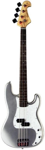 Tenson 4/4 E-Bass California P Deluxe in metallic grey