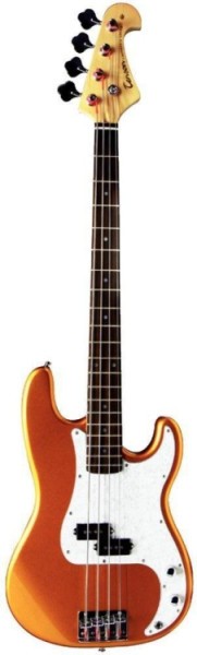 Tenson 4/4 E-Bass California P Deluxe in metallic copper