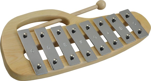 Steinbach Glockenspiel 8 silberne Klangplatten diatonisch
