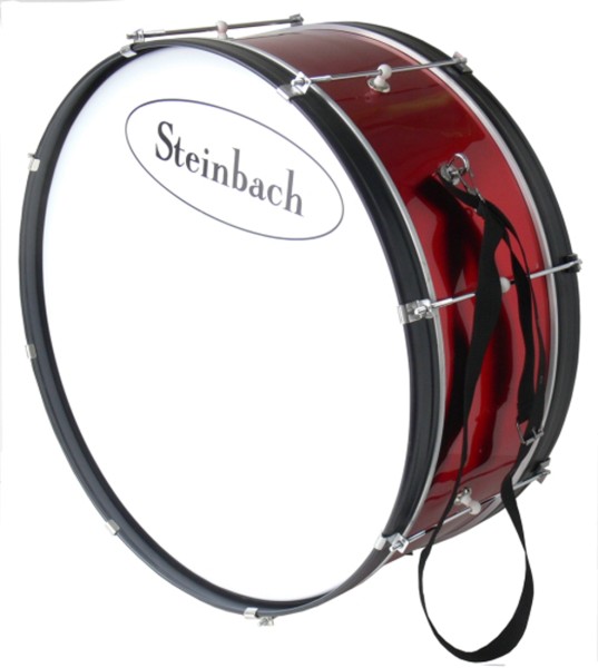 Steinbach Marching Bassdrum 25 Zoll x 10 Zoll mit Trageriemen