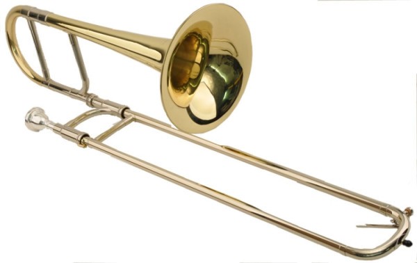 Steinbach Eb- Altposaune mit neusilber Aussen- Innenzügen und Tasche