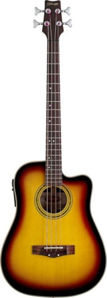 Stagg AB203CE-SB Elektroakustische Cutaway-Bassgitarre