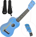 Steinbach Sopranukulele blau Hawaiiaufschrift inkl. Gigbag 