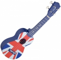 Stagg Sopranukulele US UK-FLAG Lindendecke inkl. schwarzer Nylontasche 