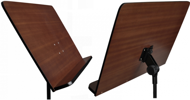 Steinbach Orchesterpult Holzauflage mit Metallgestell in schwarz