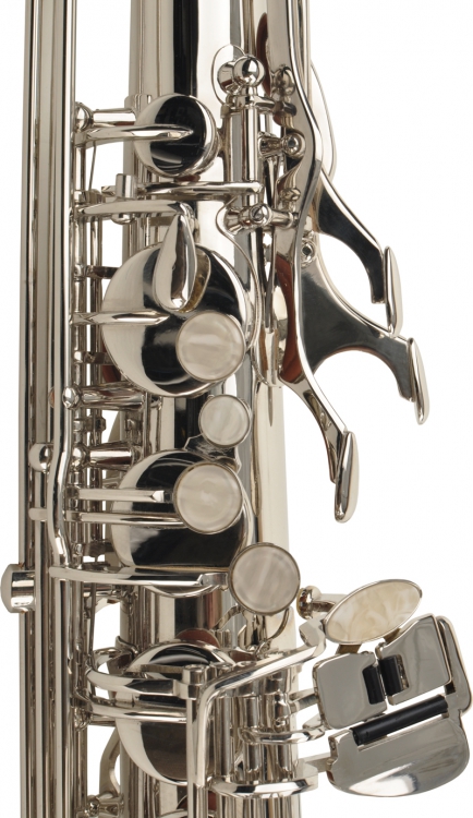 Steinbach Bb Tenorsaxophon Silber mit hohem FIS inkl Koffer